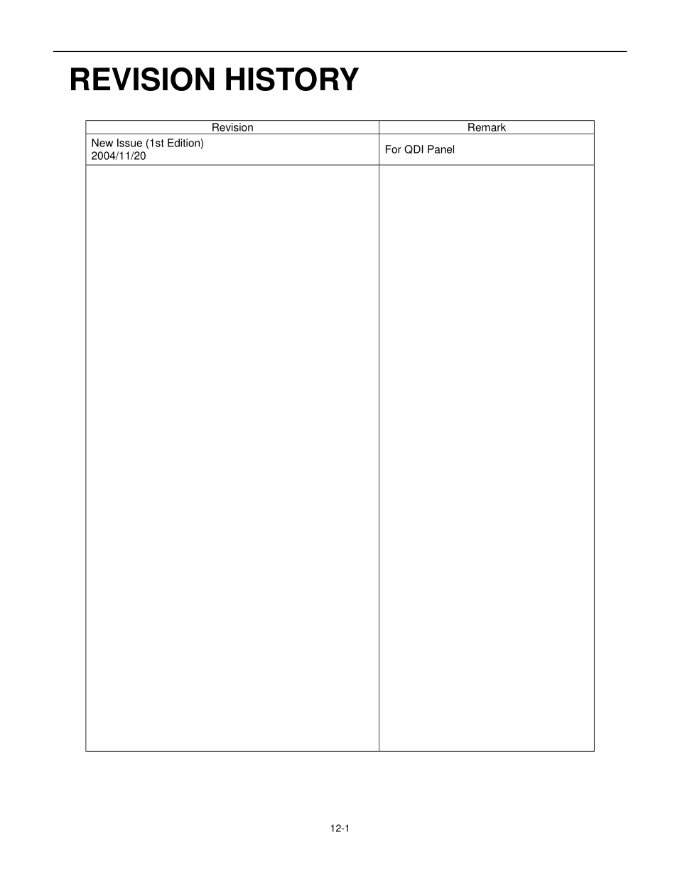 LCD1504M-PDF_12_Revision History.pdf_第1页