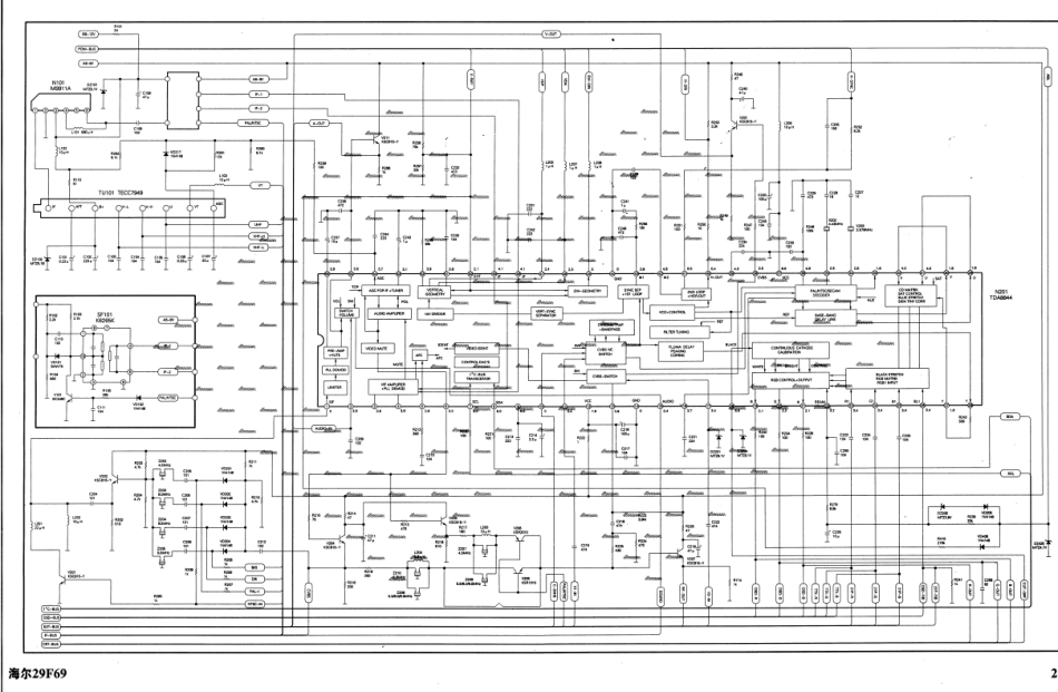 海尔29F69（WH2000A、TDA8844）彩电图纸.pdf_第2页