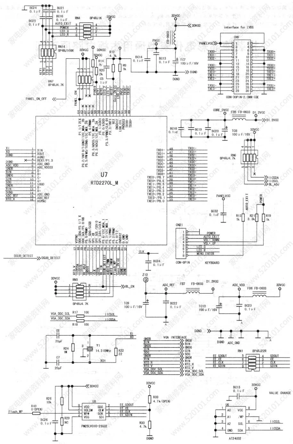 采用RTD2270方案的主板电路原理图.pdf_第2页