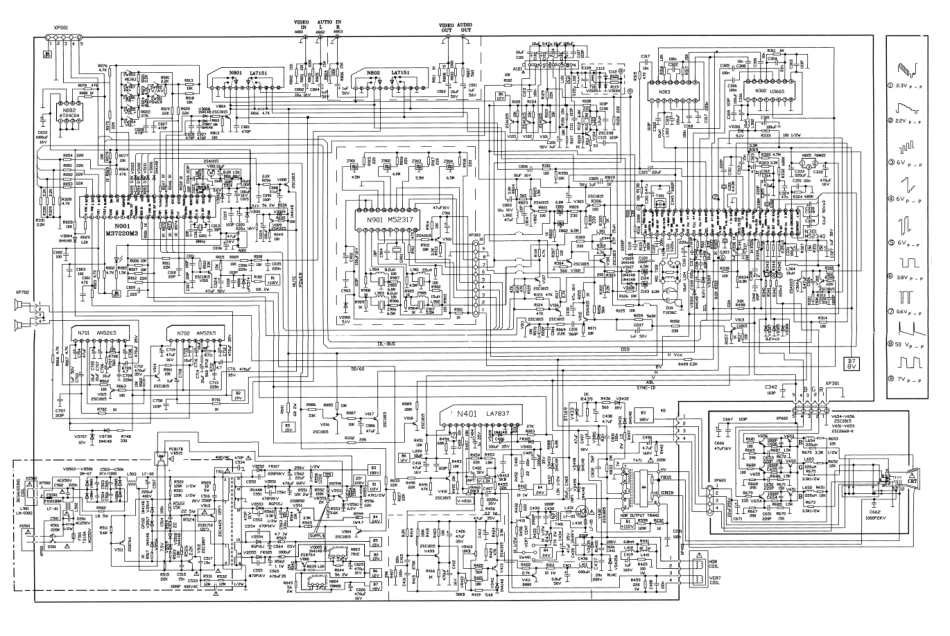 采用M37220M3-010SP M52340SP AT24C04芯片彩电电路原理图_M52340SP-M37220M3-010SP.pdf_第1页