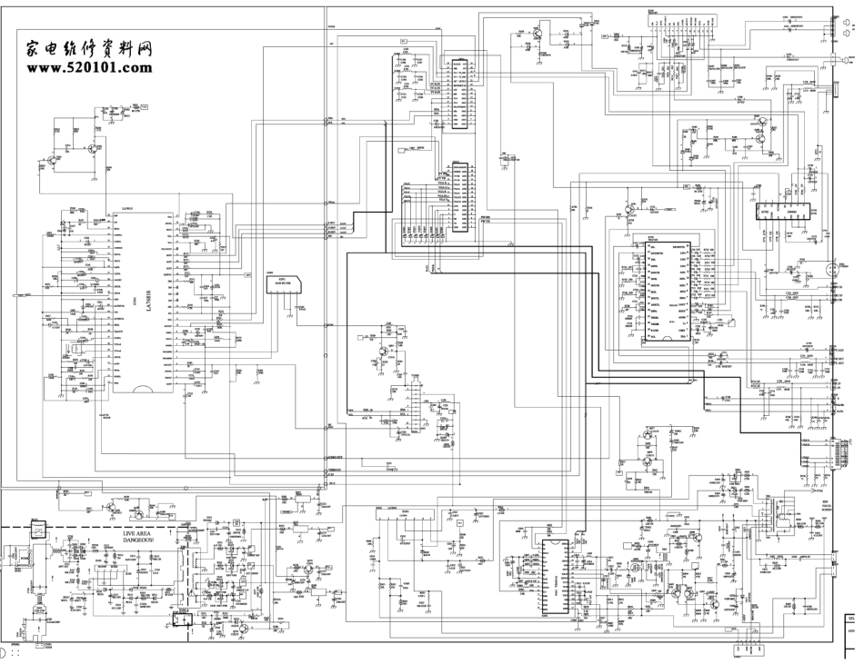 海尔29F5D-TA彩电（LA76818）电路原理图.pdf_第1页