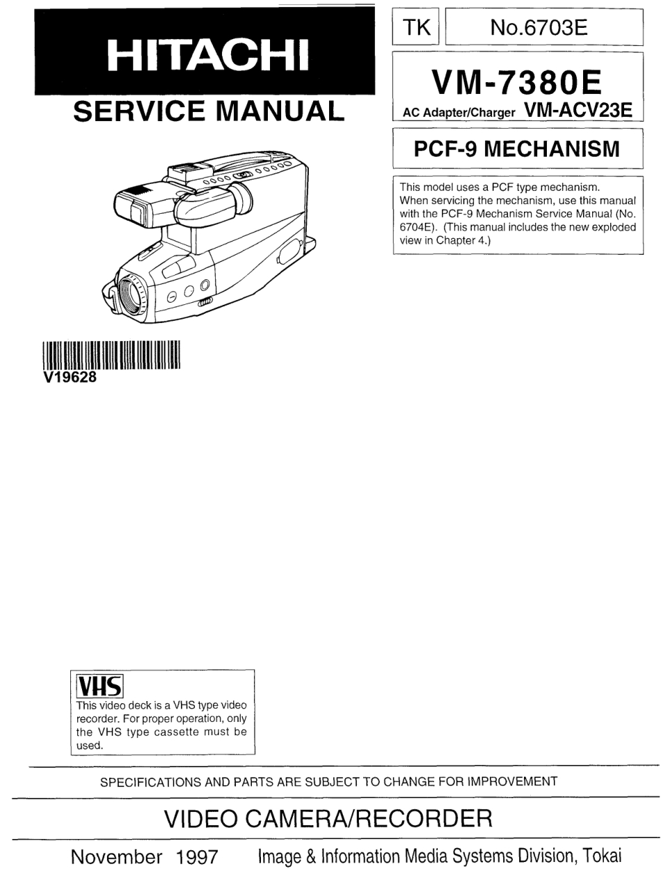 日立VM-7380E摄像机维修手册_HITACHI_VM-7380E.pdf_第1页