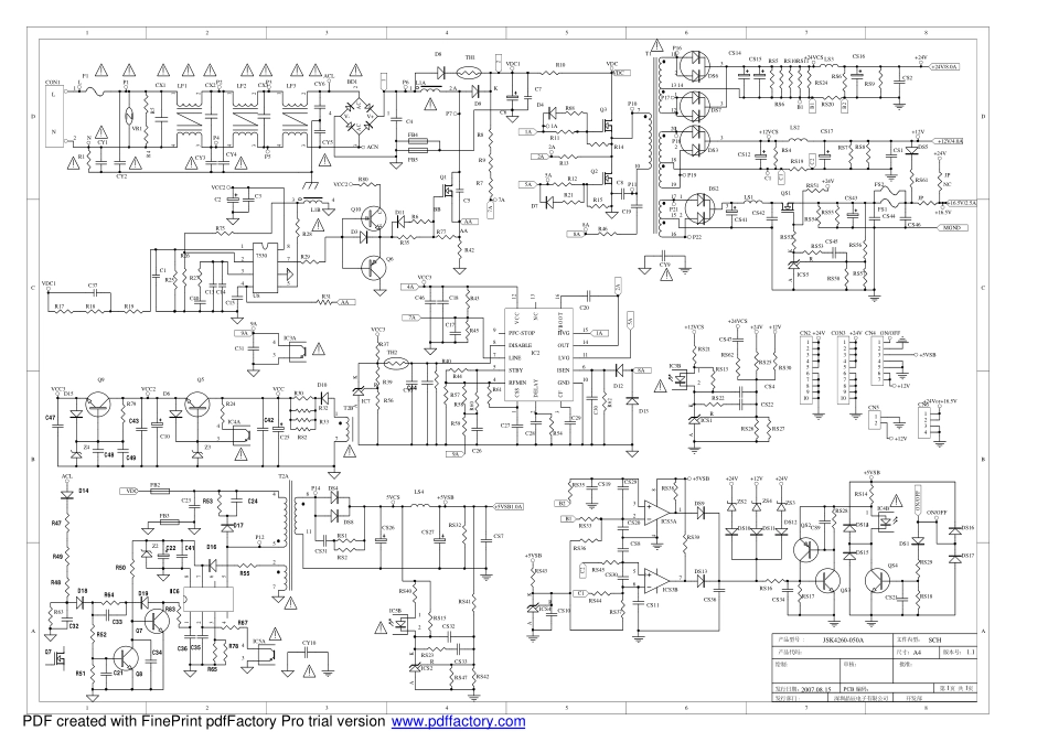 海尔L40R1液晶电视电源板（0094000731A  JSK4260-050A）电路图.pdf_第1页