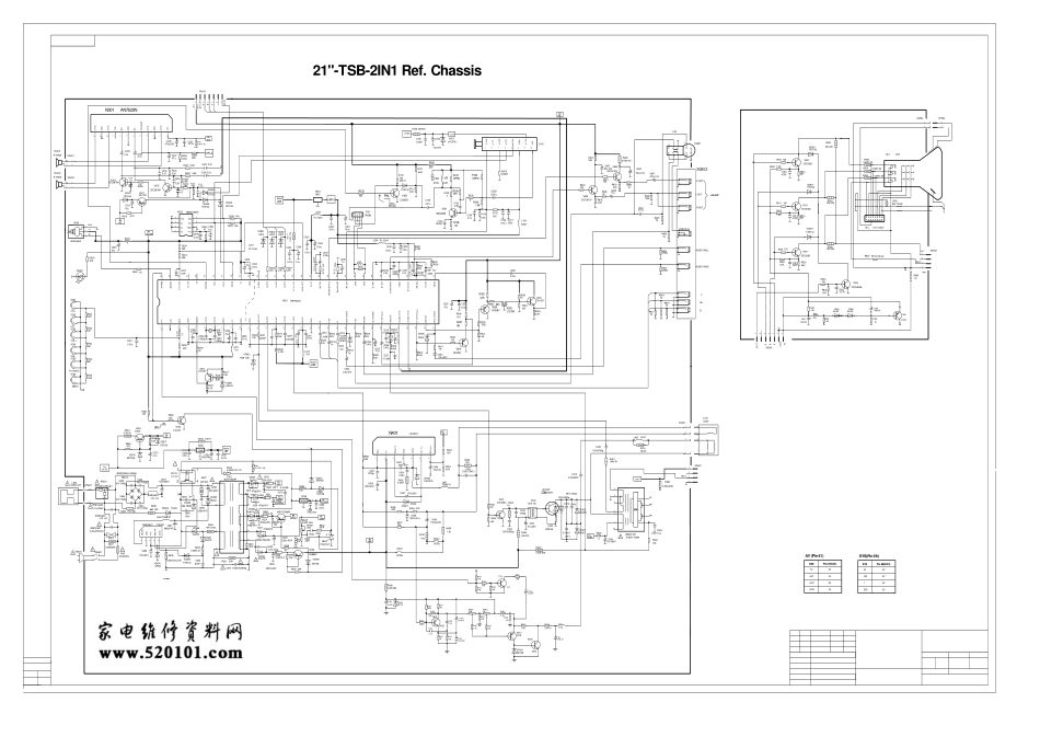 海尔25T9D彩电（8873 21FA11-AM）电路原理图.pdf_第1页