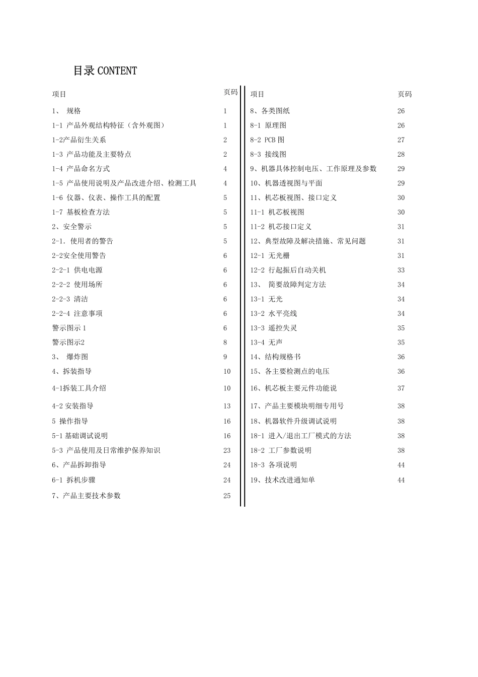 海尔25FV6H-B（GC）彩电维修手册_海尔25FV6H-B（GC）电视机维修手册.pdf_第2页