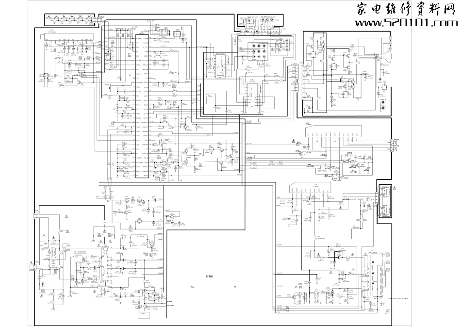 海尔21FK1彩电原理图_海尔21FK1图纸.pdf_第1页