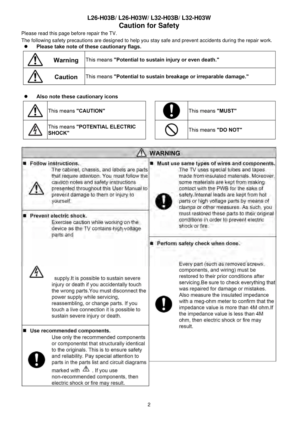 日立L26-H03W液晶电视维修手册_hitachi_L32-H03W.pdf_第2页