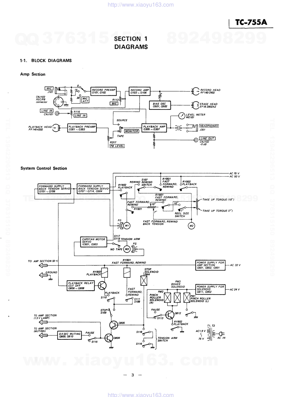 索尼SONY TC-755A电路图.pdf_第3页