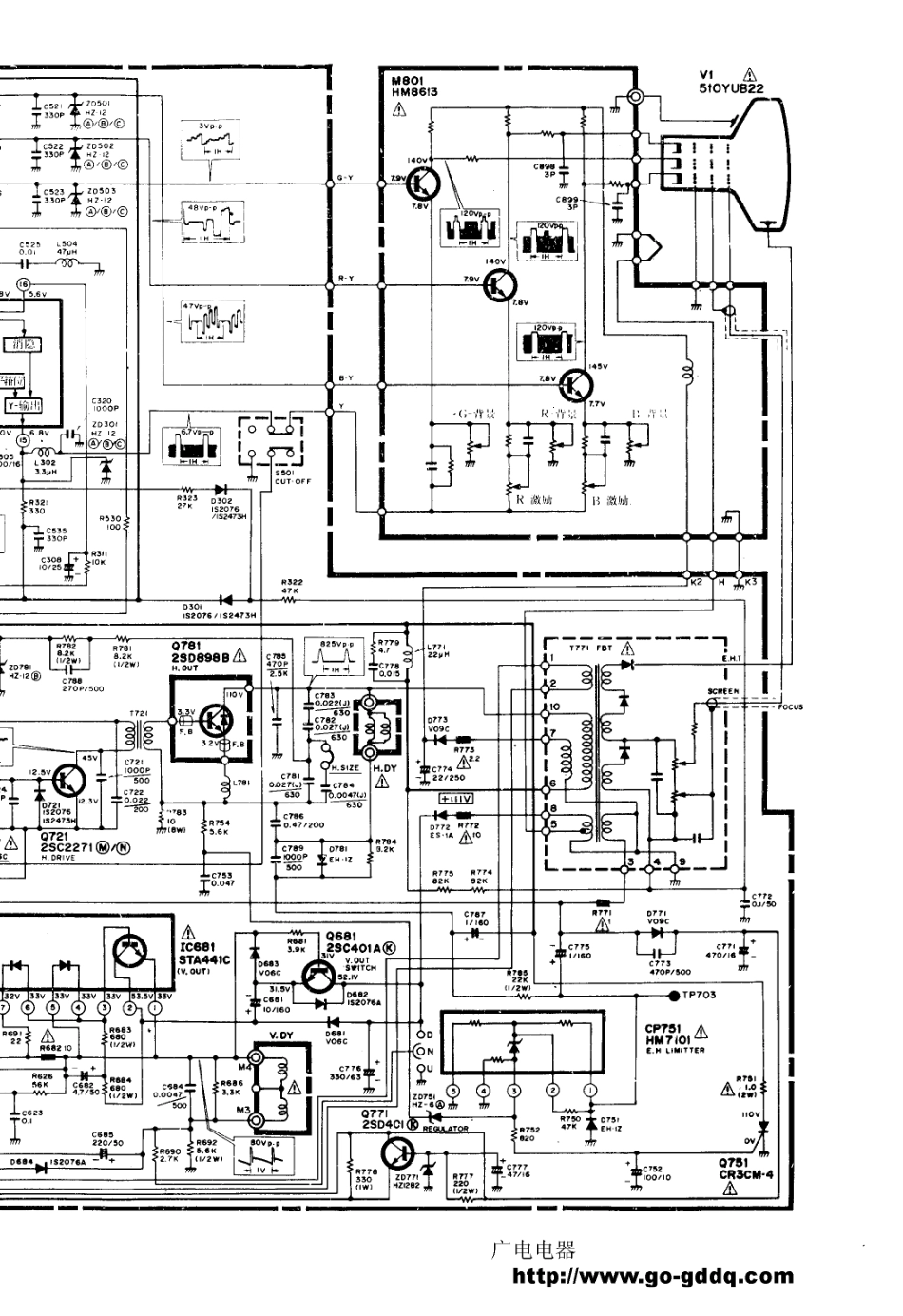 日立CTP-237D彩电电路原理图_日立  CTP-237D(04).pdf_第1页