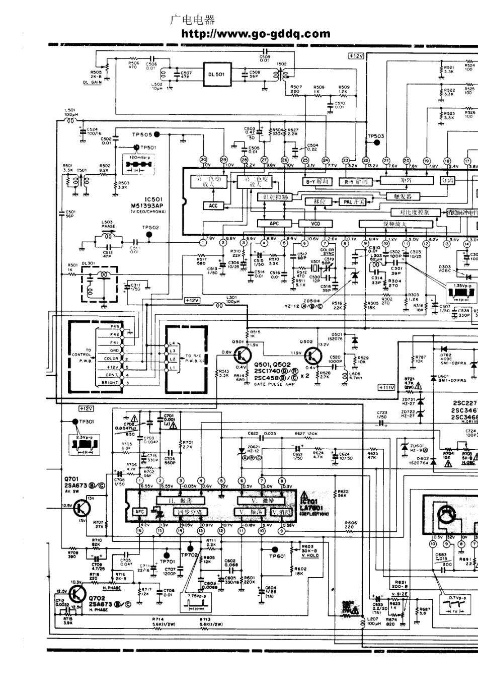 日立CTP-233D彩电电路原理图_日立  CTP-233D(03).pdf_第1页