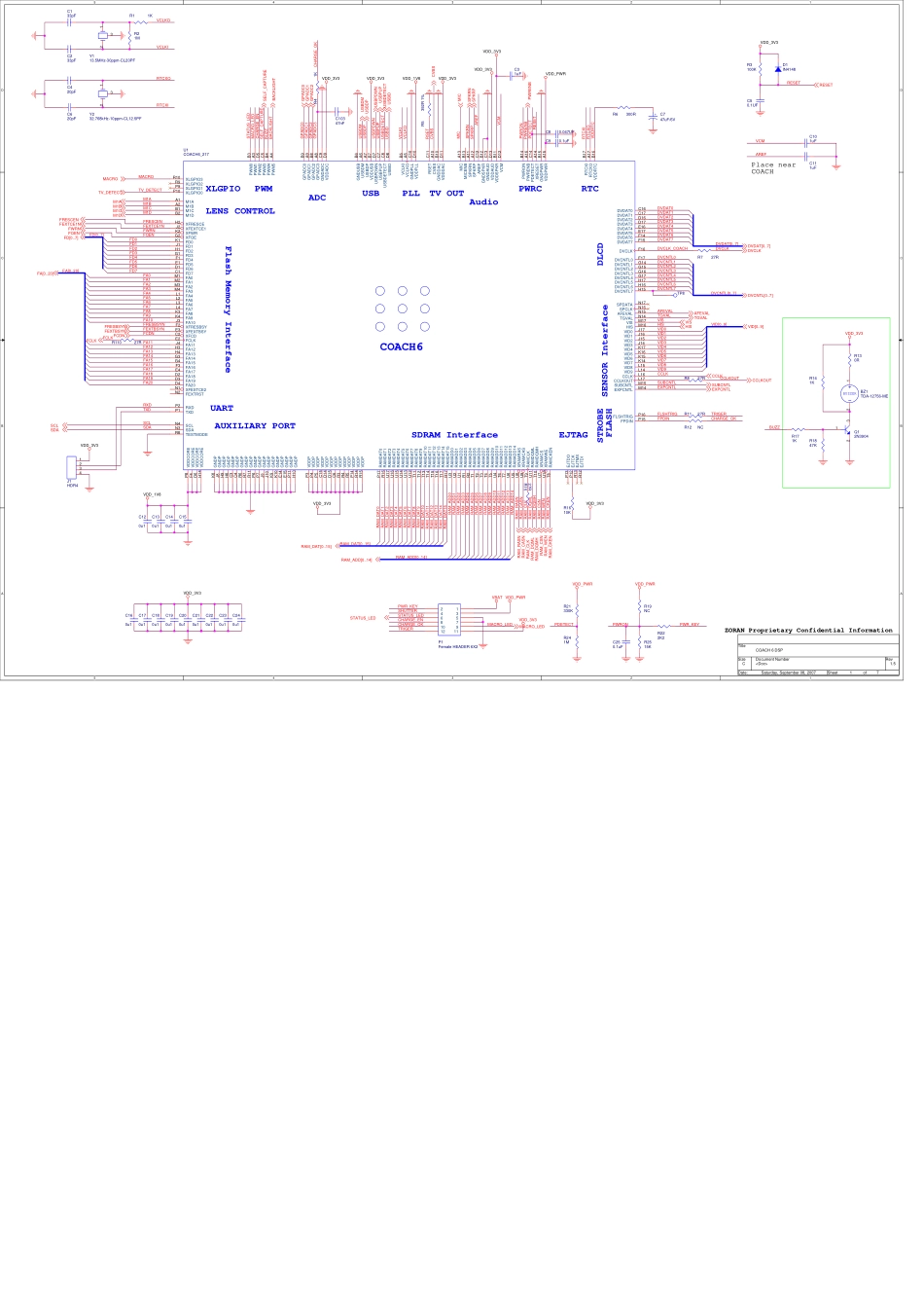 ZR36441BGCF相机电路原理图_ZR36441BGCF.pdf_第1页