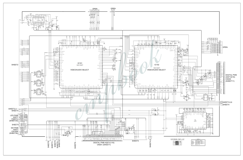 JVC胜利LT-Z26EX6液晶电视电路原理图_（十八）音频／视频选择电路.pdf_第1页