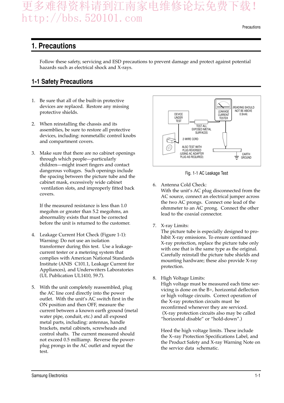 三星CS301B彩电维修手册和原理图.pdf_第3页