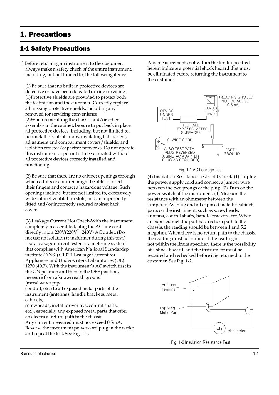 VP-MX10AUCHN 维修手册_CH1.pdf_第1页