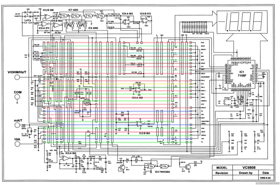 VC9808数字万用表电路原理图.pdf_第1页