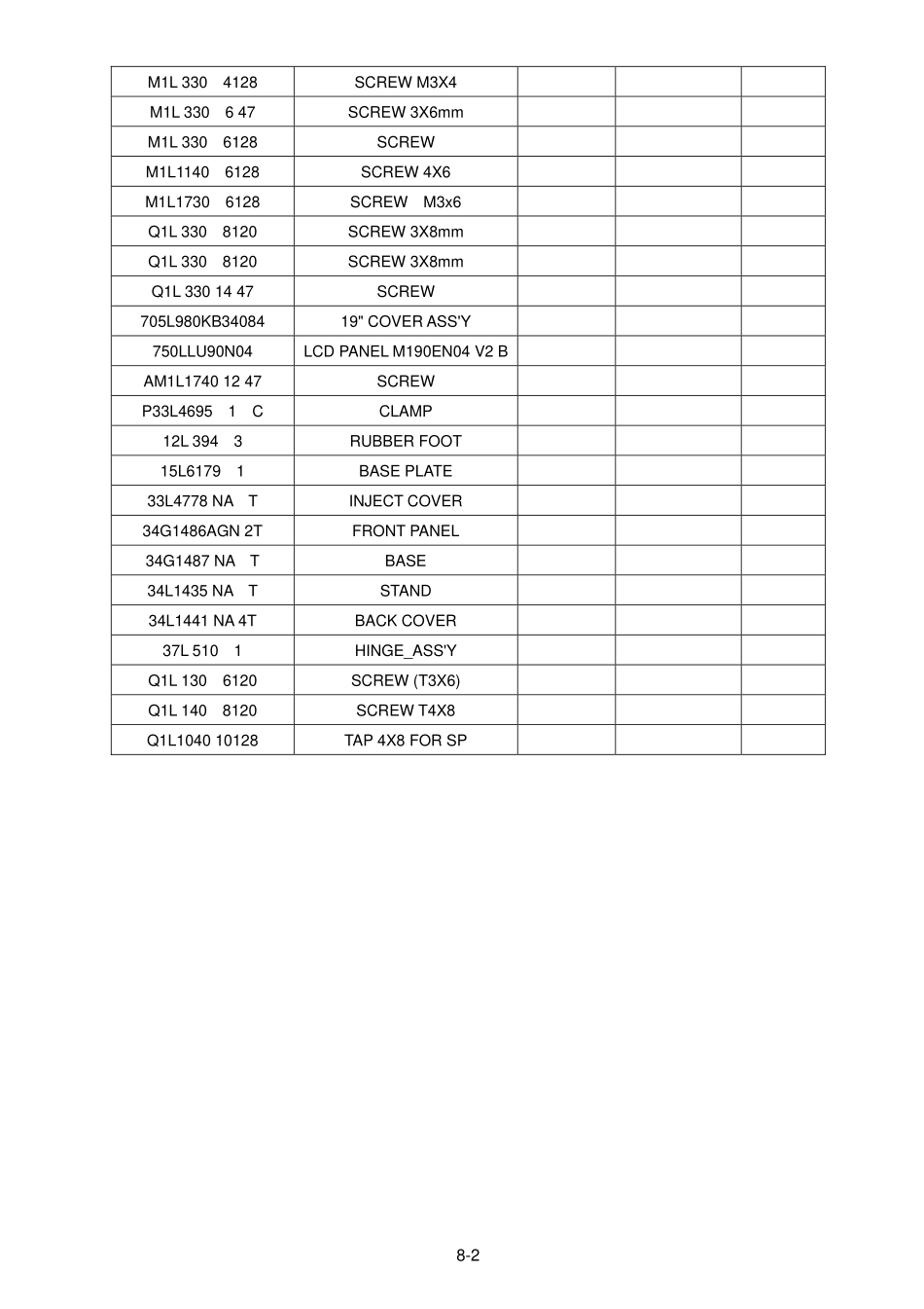 V91LCD-PDF_08_Part List.pdf_第2页