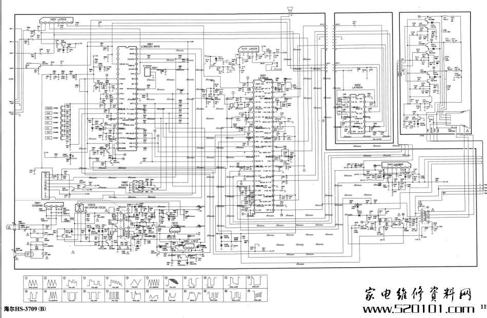 海尔HS-3709B(LC863320A+LA76810芯片)原理图_海尔 HS-3709B(LC863320A+LA76810).pdf_第1页