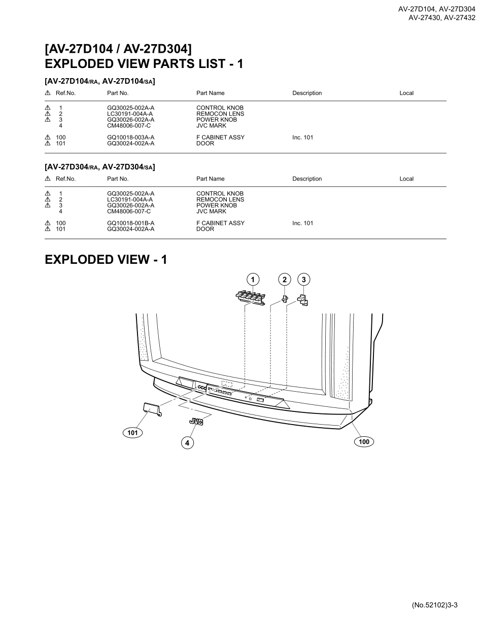 JVC胜利FE2机芯电路原理图_AV-27430 y 27432_Part.pdf_第3页