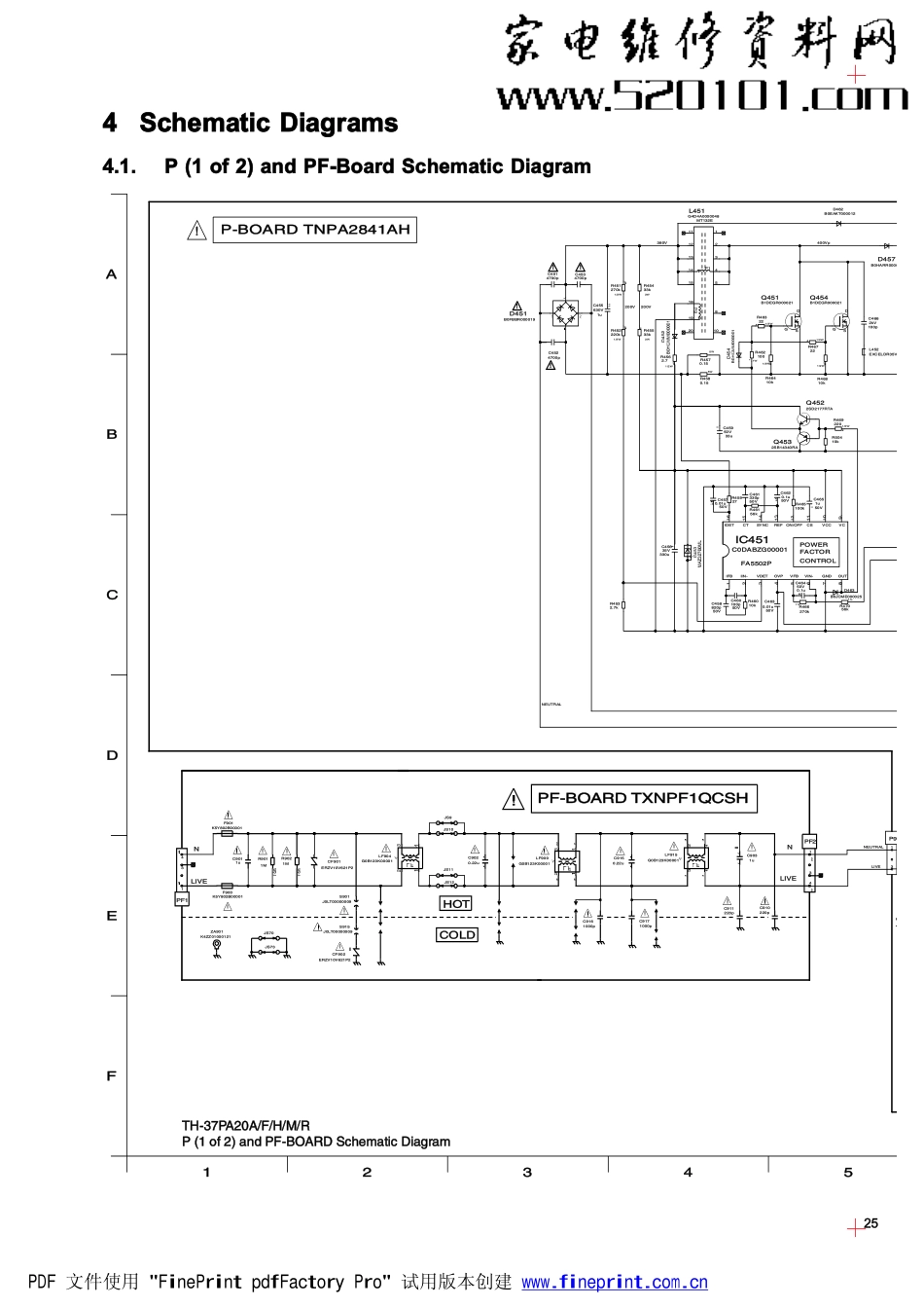 松下TH-37PA20A彩电原理图_TH-37PA20A.pdf_第1页