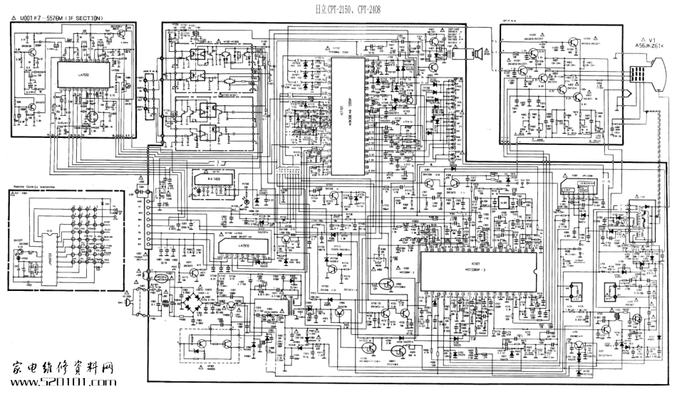 日立CPT-2150彩电电路原理图.pdf_第1页