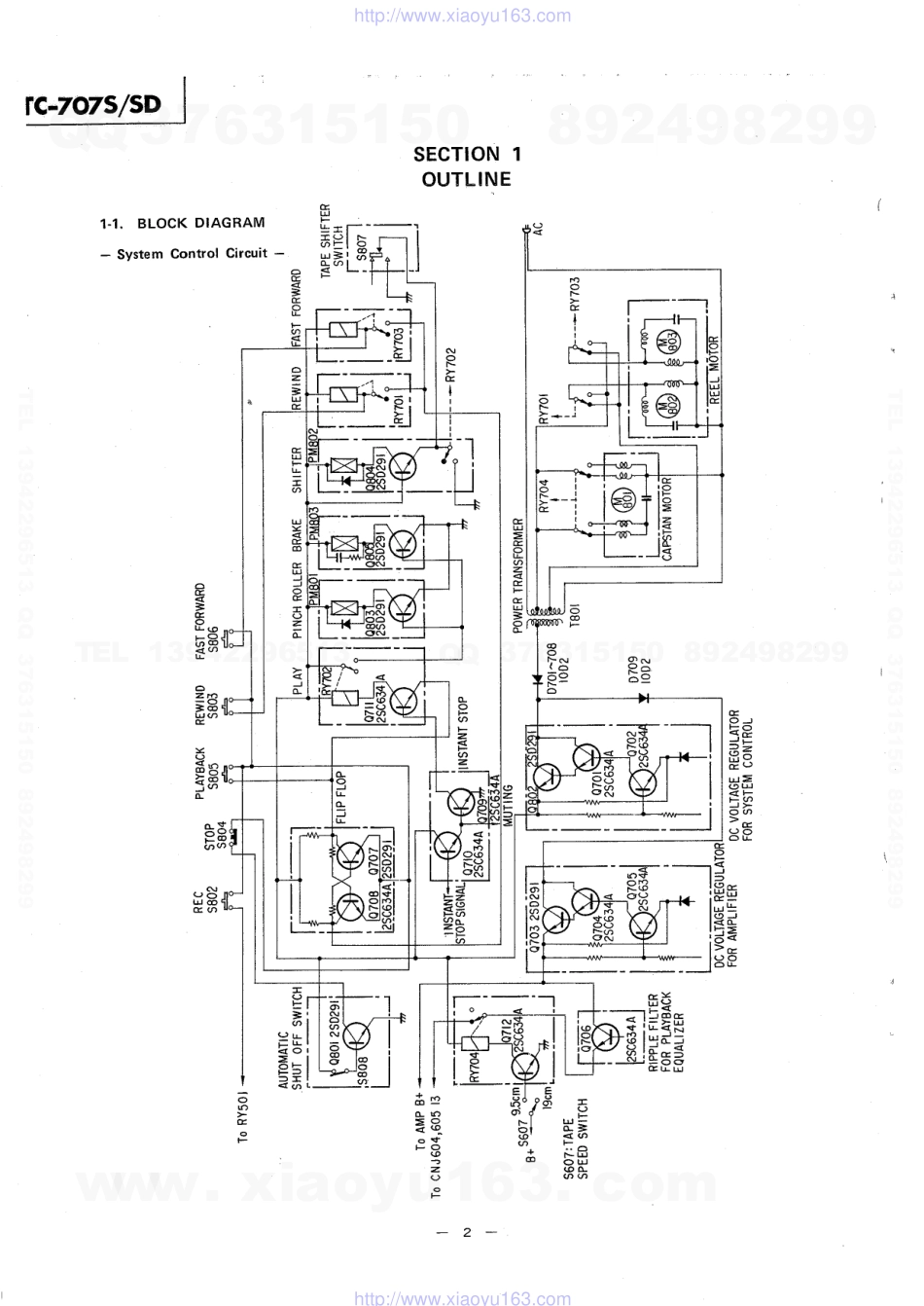 索尼SONY TC-707S电路图.pdf_第2页