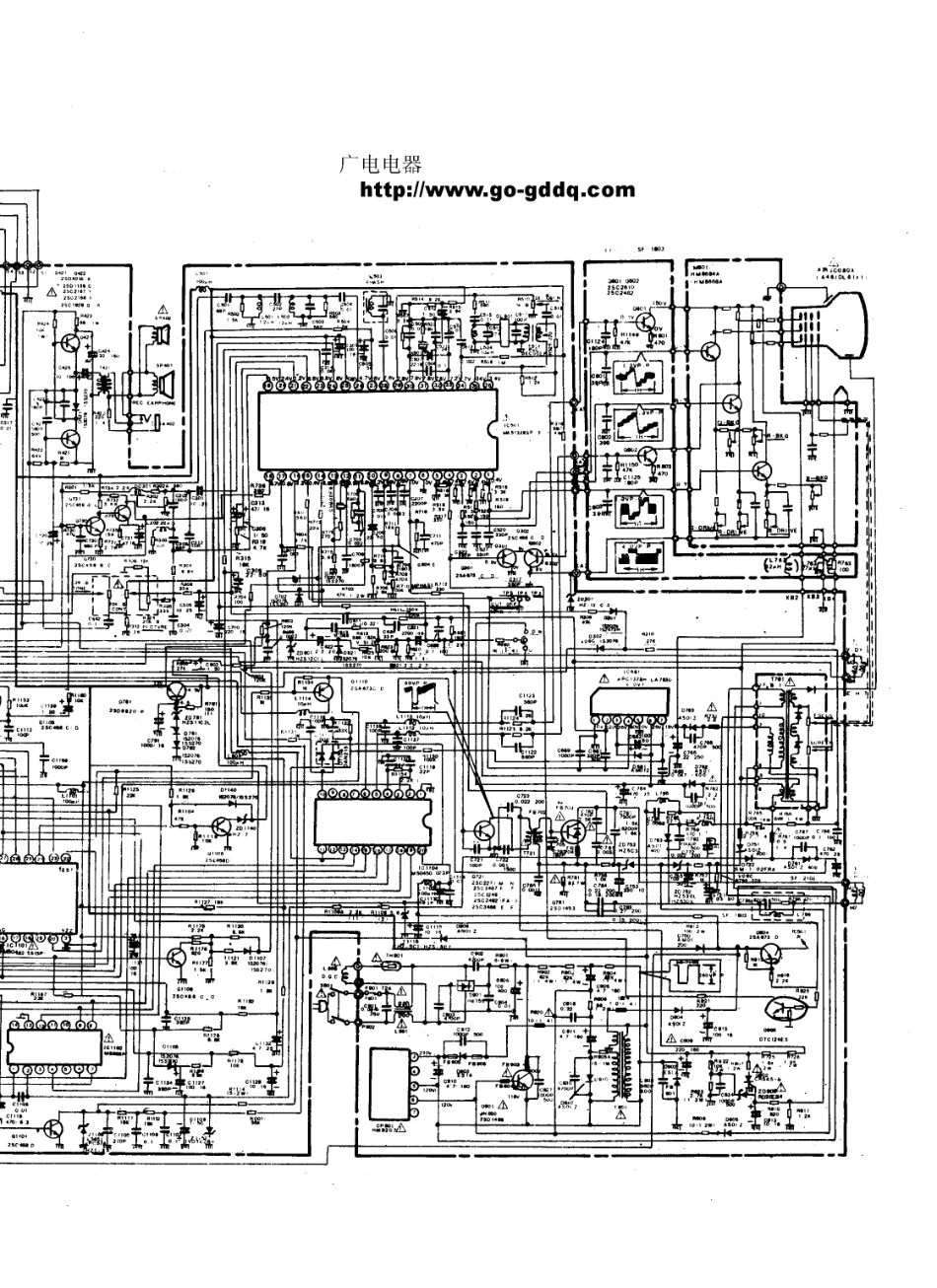 日立CPT-2133SF彩电电路原理图_日立  CPT-2125SF、CPT-2157SF(02).pdf_第1页