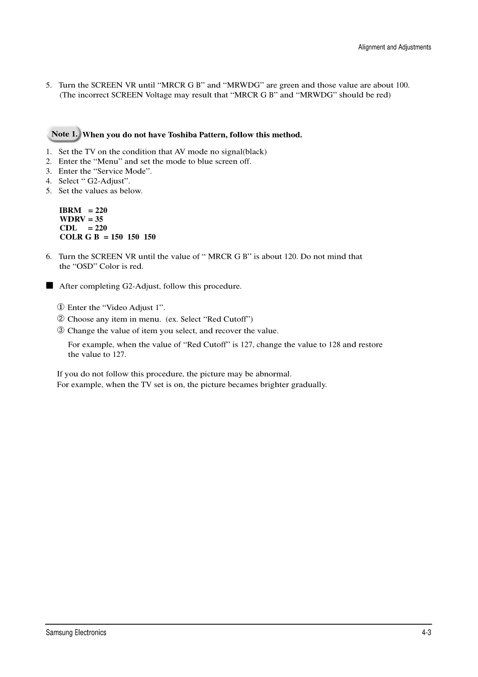 三星CS29A7HPXXTT彩电原理图_3405.Alignment & Adjustment.pdf_第3页