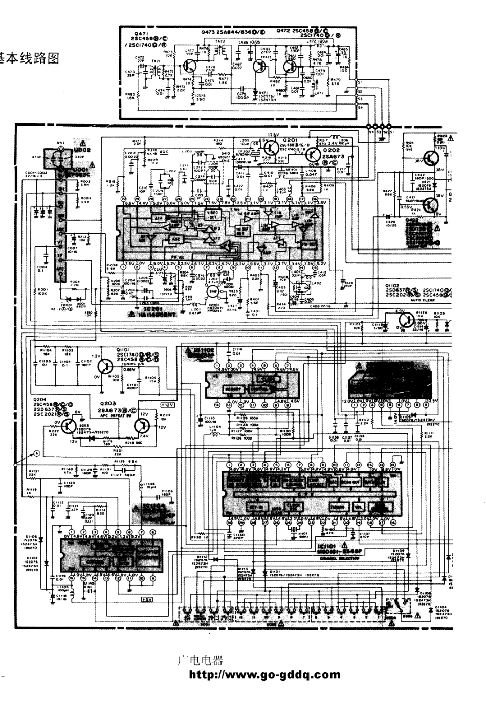 日立CPT-2018彩电电路原理图_日立  CPT2126SF、CPT2126DU(02).pdf_第1页