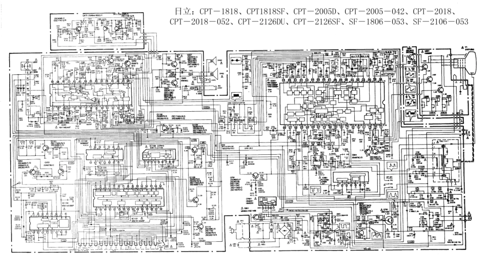 日立CPT-2005D彩电电路原理图.pdf_第1页