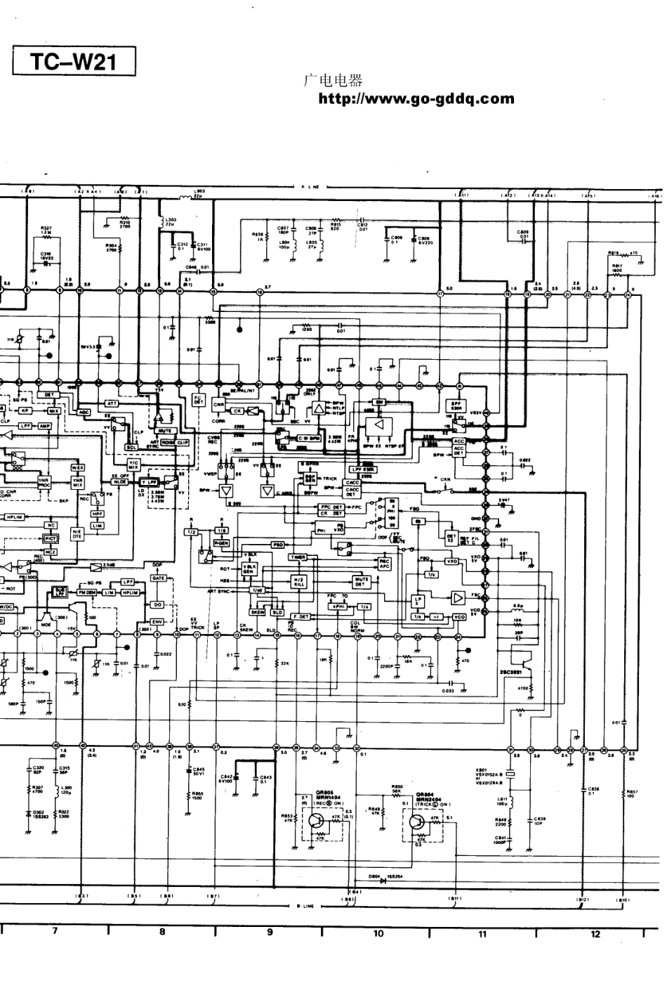 松下TC-W21原理图_松下  TC-W21（C150机芯）(50).pdf_第1页