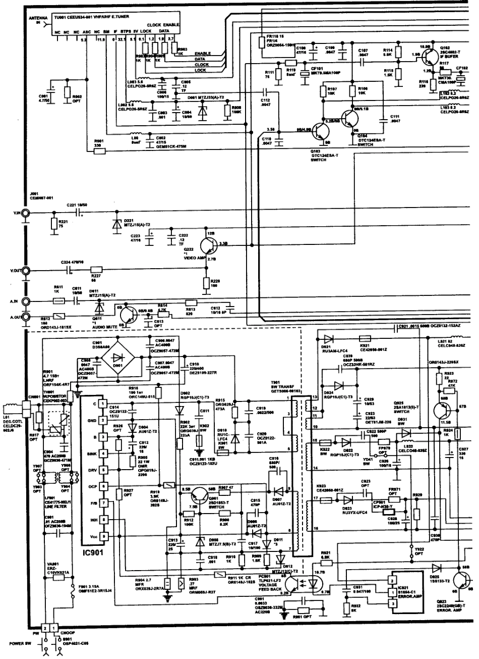 JVC胜利AV-G21TE彩电电路原理图_AV-G21TE.pdf_第2页