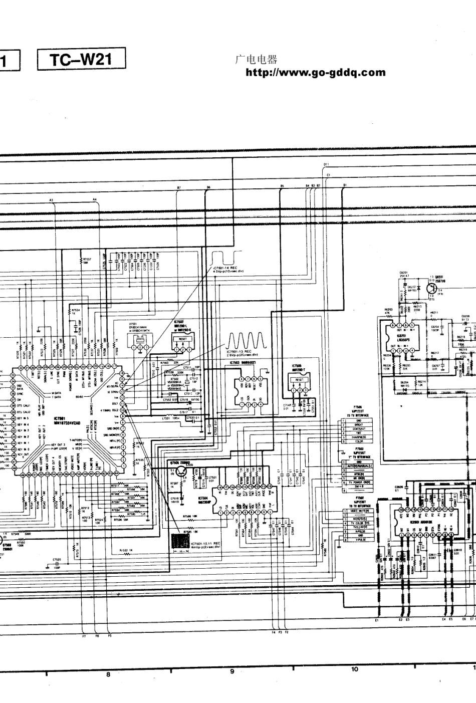 松下TC-W21原理图_松下  TC-W21（C150机芯）(42).pdf_第1页