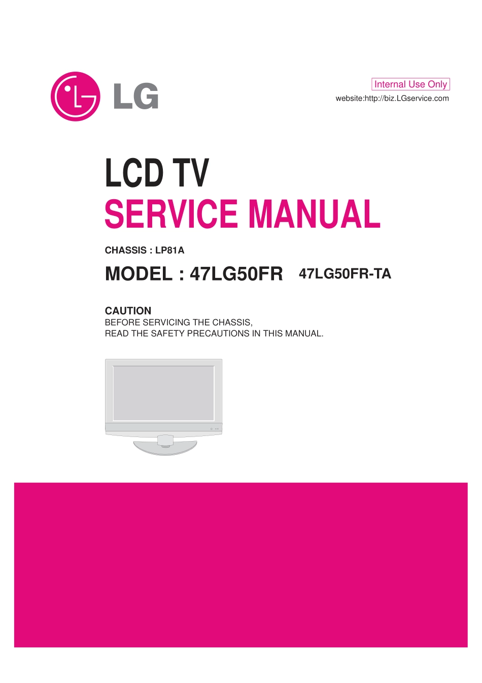 LG 47LG50FR-TA液晶电视维修手册.pdf_第1页