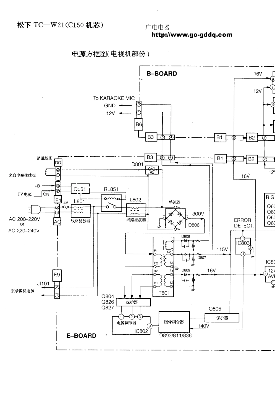 松下TC-W21原理图_松下  TC-W21（C150机芯）(01).pdf_第1页