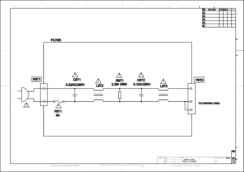 日立CMT5018D（CP9M机芯）背投电视原理图_日立CMT5018D（CP9M机芯）背投.pdf_第3页