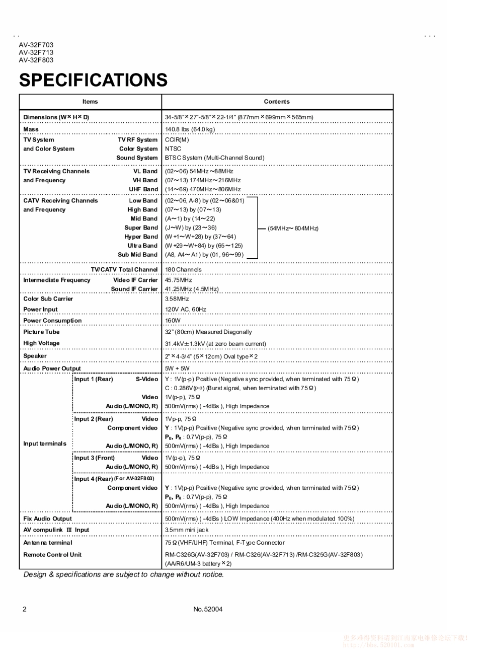 JVC胜利AV32F803彩电维修手册和图纸.pdf_第2页