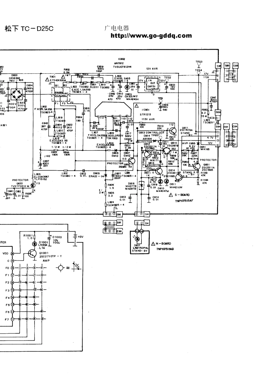 松下TC-D25C彩电原理图_松下  TC-D25C(06).pdf_第1页