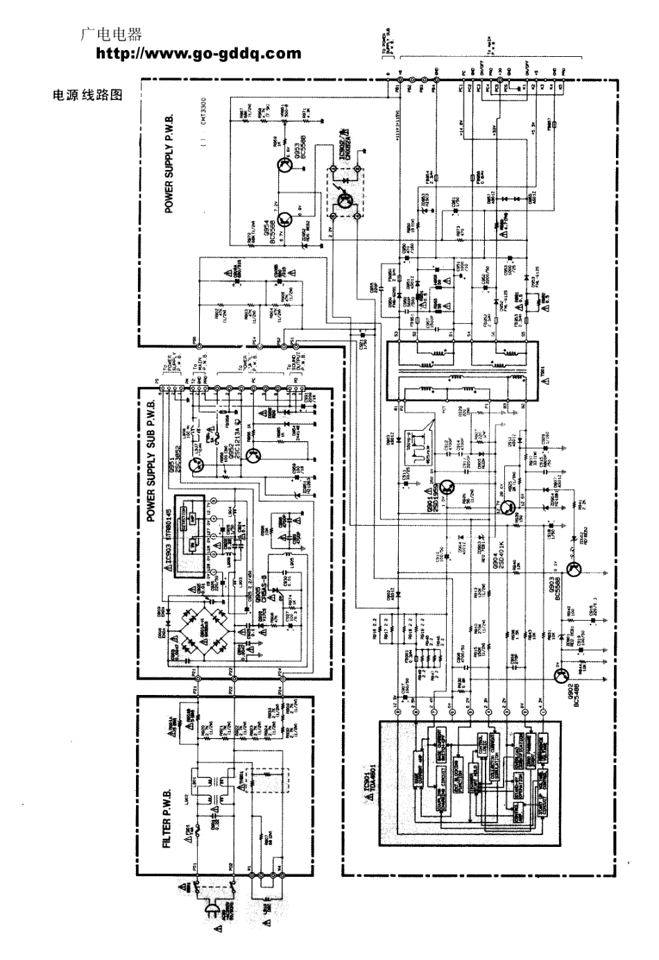 日立CMT3300彩电电路原理图_日立  CMT3300(12).pdf_第1页