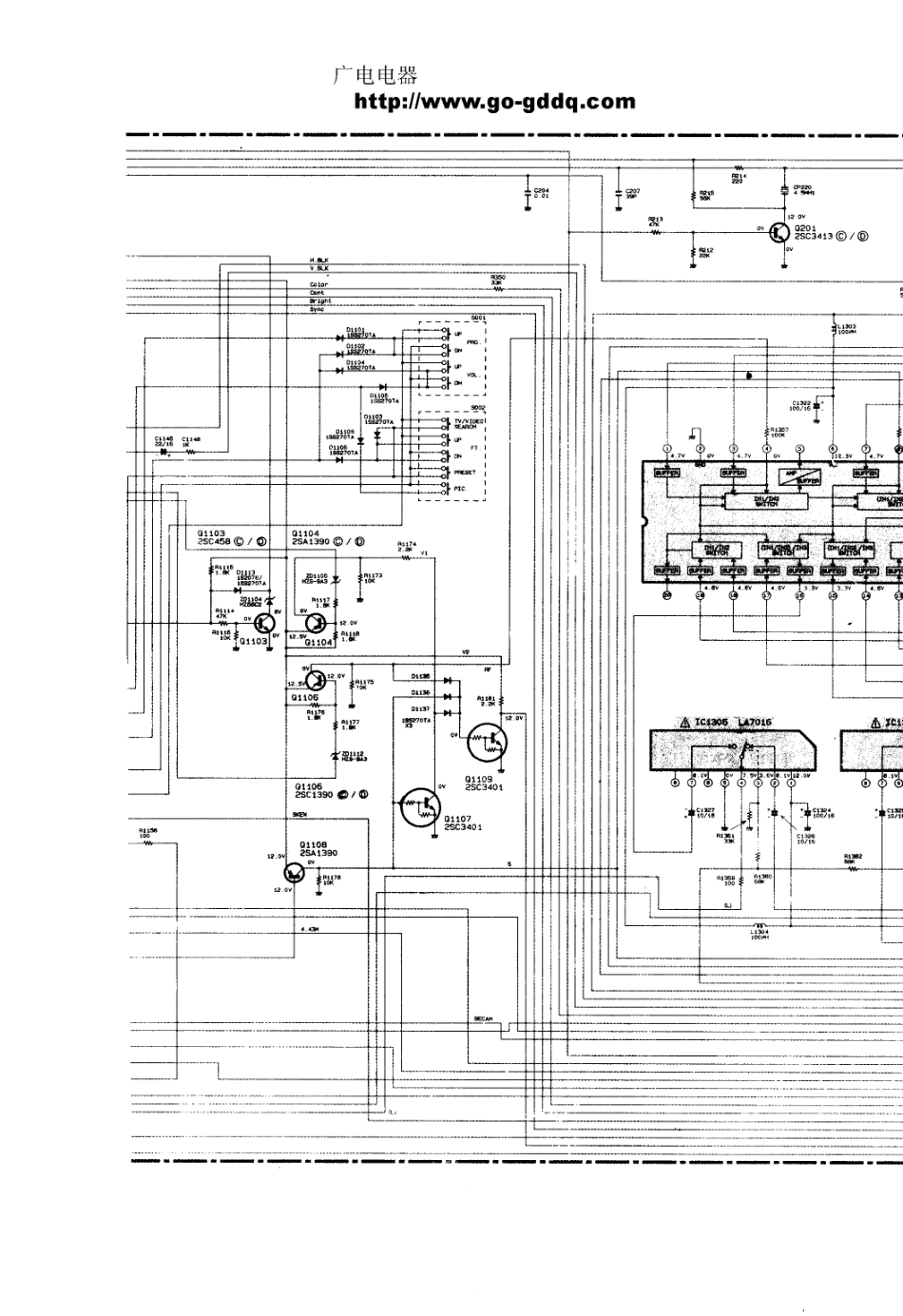 日立CMT3300彩电电路原理图_日立  CMT3300(03).pdf_第1页