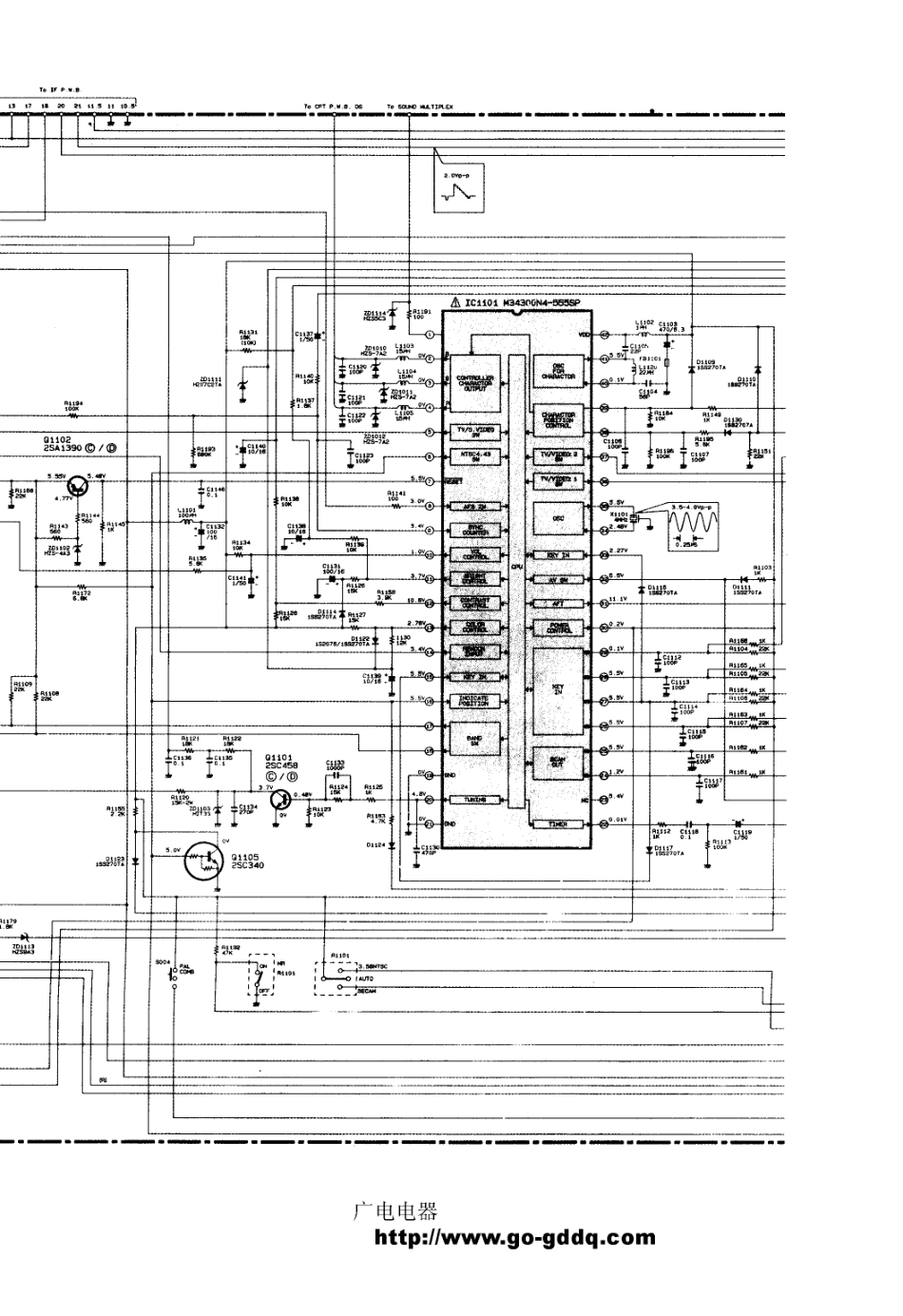 日立CMT3300彩电电路原理图_日立  CMT3300(02).pdf_第1页