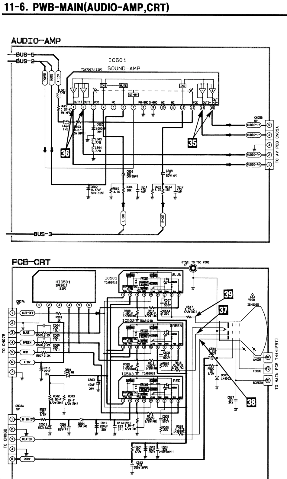 三星CK5399彩电原理图_audio_crt.pdf_第1页