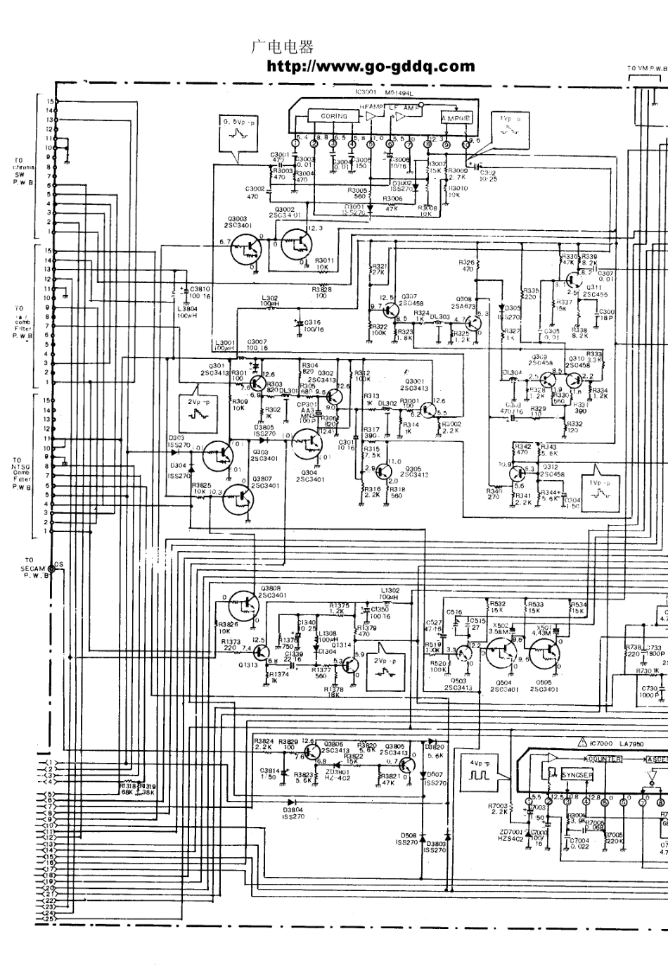 日立CMT-3300彩电电路原理图_日立  CMT-2900、CMT-3300(07).pdf_第1页