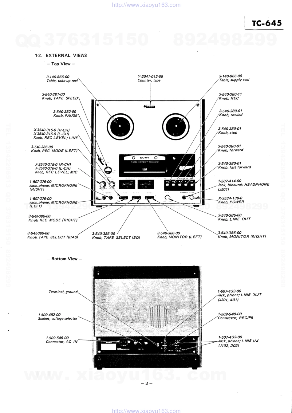 索尼SONY TC-645电路图.pdf_第3页