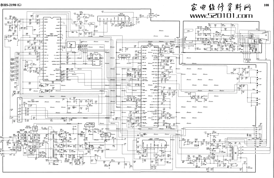 海尔HS2198（G）彩电原理图_海尔HS2198G.pdf_第1页