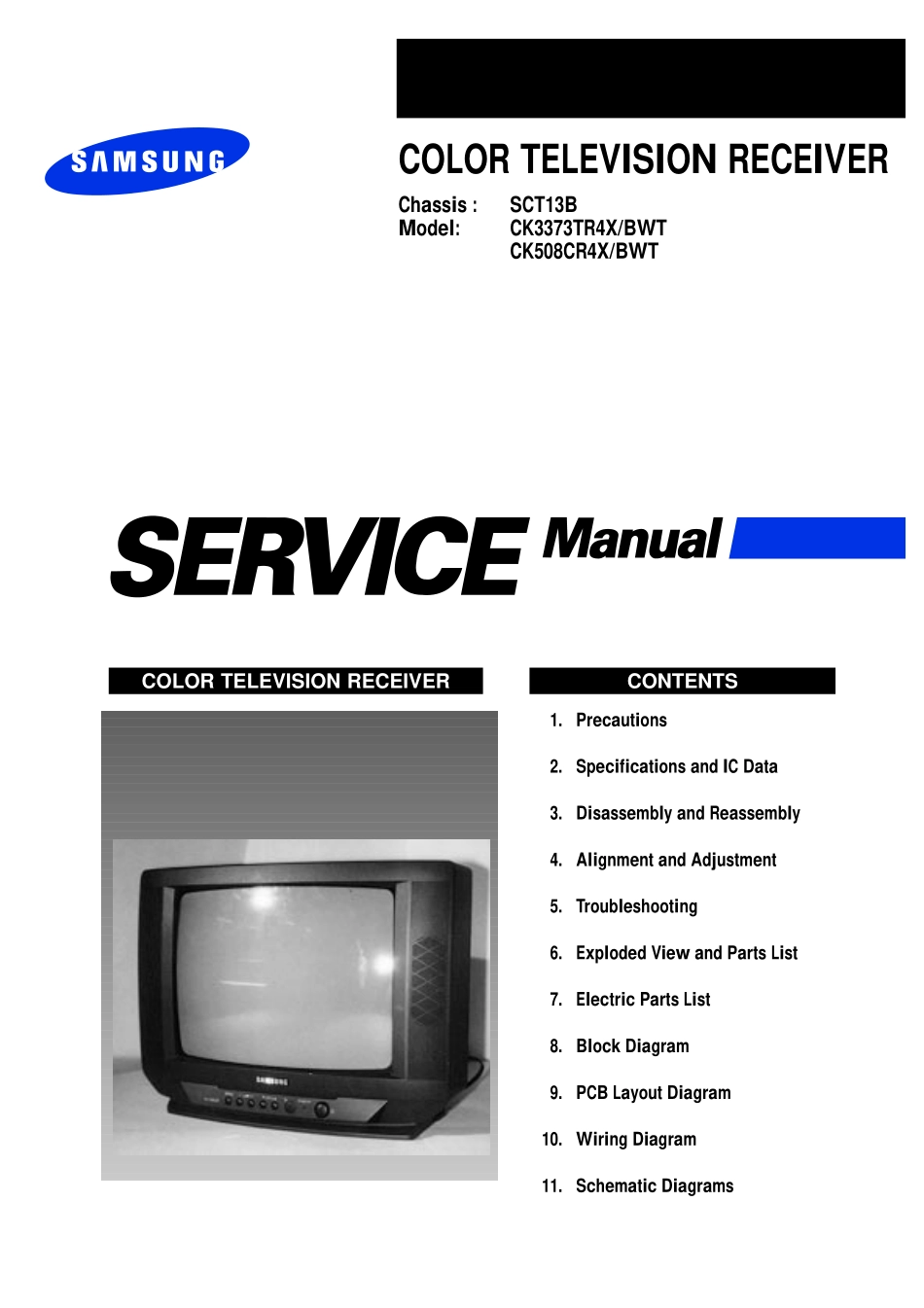 三星CK3373TR4X彩电维修手册和原理图.pdf_第1页