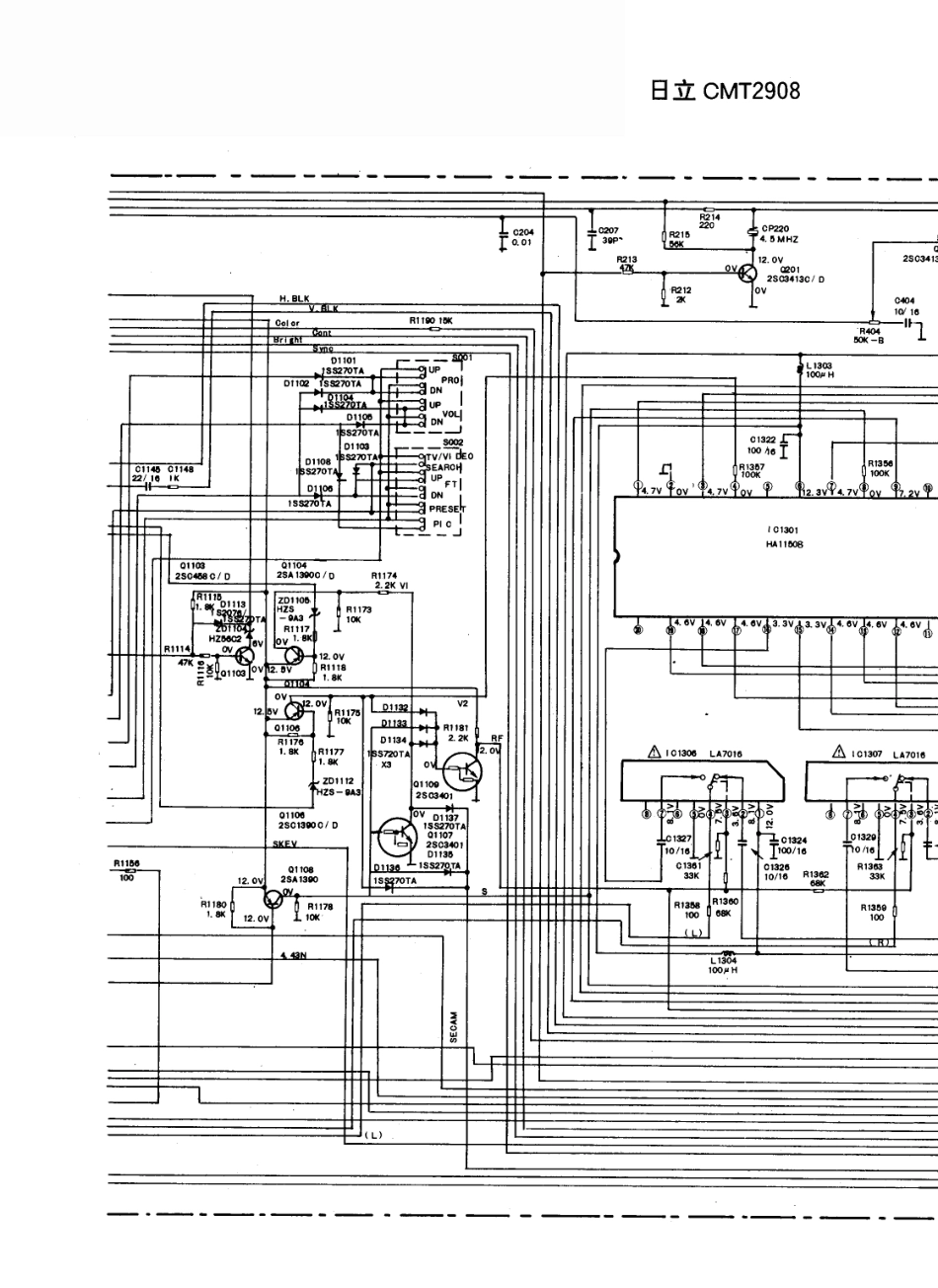 日立CMT2908彩电原理图_日立  CMT2908(05).pdf_第1页