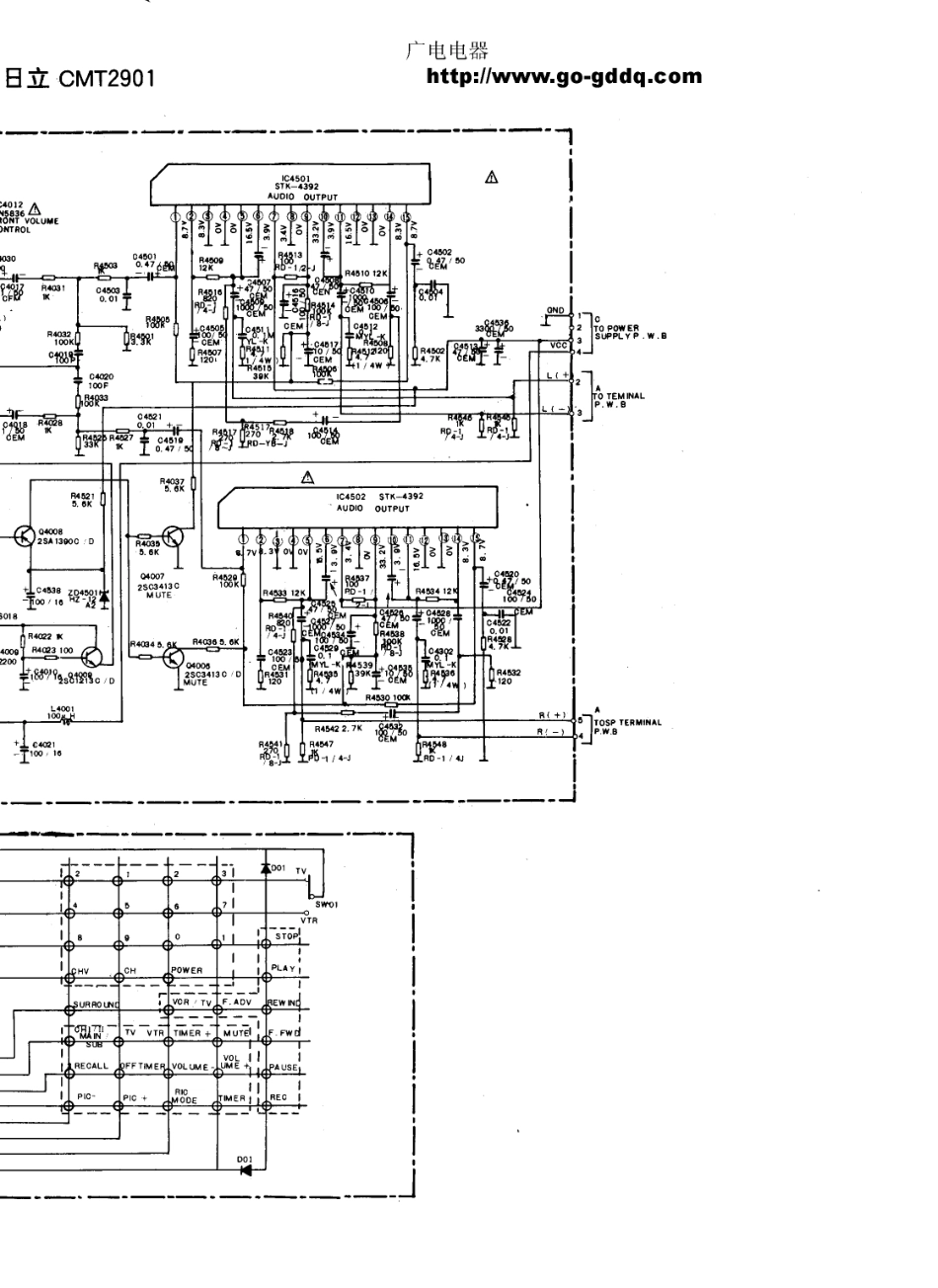 日立CMT2901彩电原理图_日立  CMT2901(16).pdf_第1页