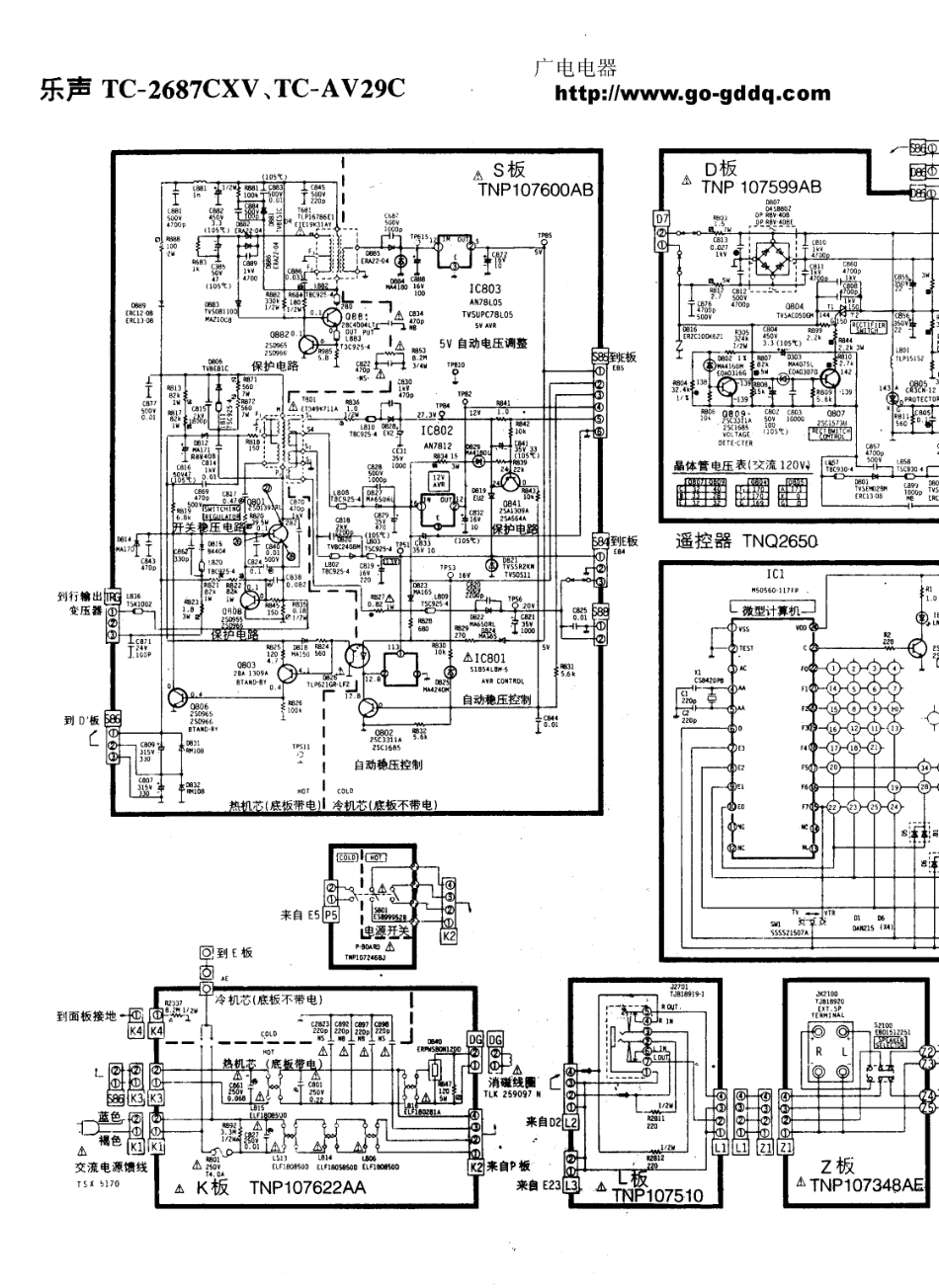 松下TC-2687CXV原理图_松下  TC-2687CXV、TC-AV29C(01).pdf_第1页