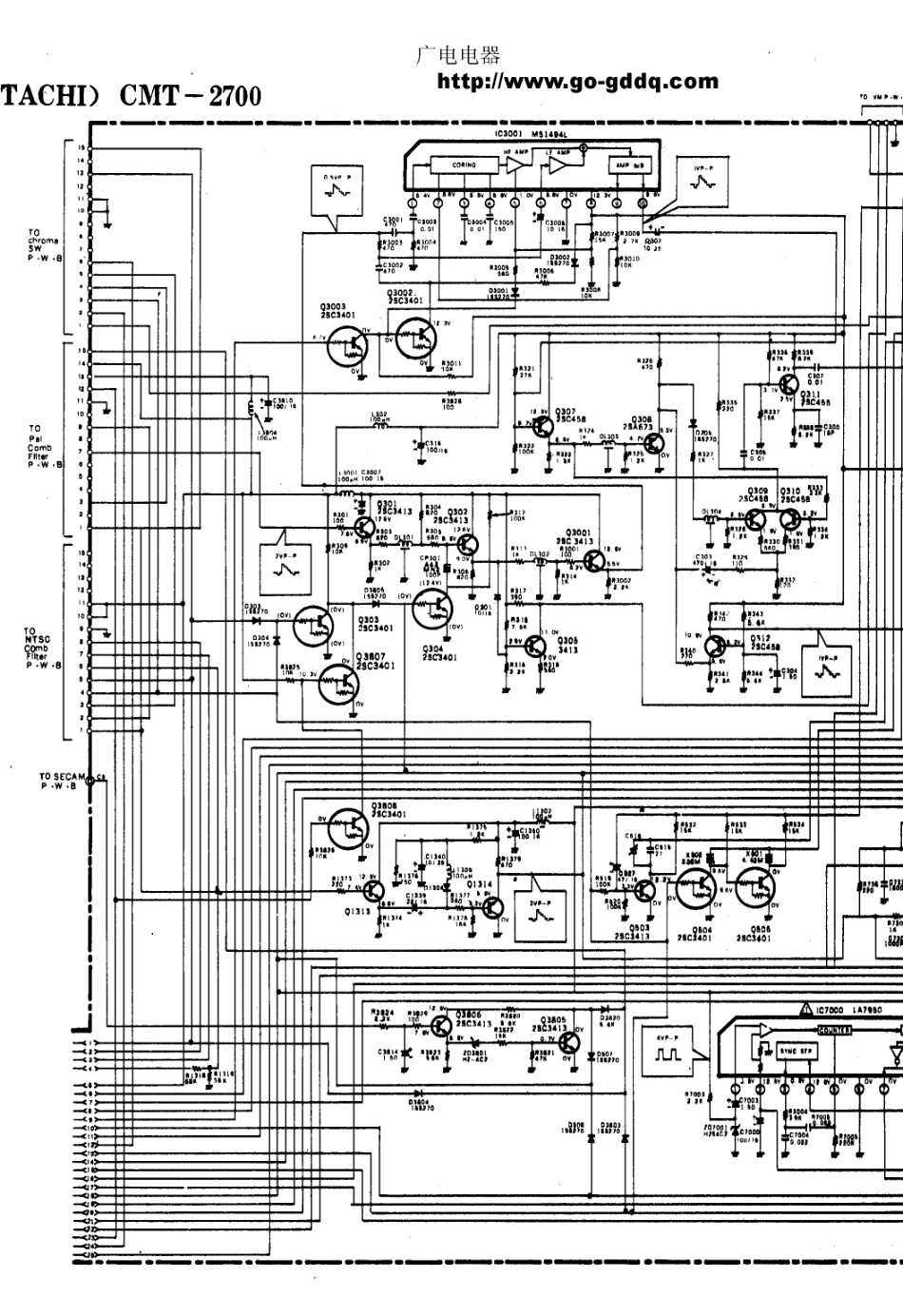 日立CMT-2700彩电原理图_日立  CMT-2700(07).pdf_第1页