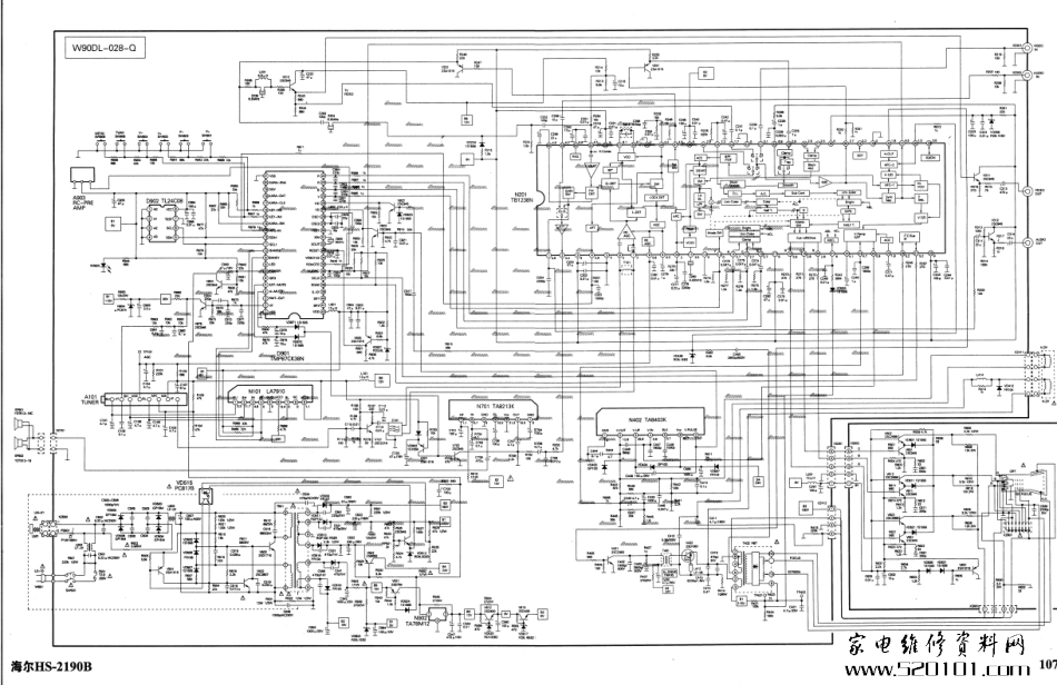 海尔HS-2190B彩电原理图_海尔HS2190B.pdf_第1页